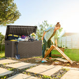 Homall 100 Gallon Outdoor Box Deck Plastic Resin Storage Box