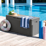 Homall 100 Gallon Outdoor Box Deck Plastic Resin Storage Box
