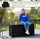 Homall 100 Gallon Outdoor Box Deck Plastic Resin Storage Box
