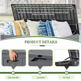 Homall 100 Gallon Outdoor Box Deck Plastic Resin Storage Box