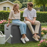 Homall 100-Gallon Outdoor Resin Deck Box for All-Weather Use Lockable Waterproof Storage Solution with Cushion Storage