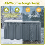 Homall 98 Gallon Deck Box with Lockable Lid, Waterproof Outdoor Storage Container for Patio, Garden & Backyard, Black