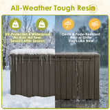 Homall 98 Gallon Deck Box with Lockable Lid, Waterproof Outdoor Storage Container for Patio, Garden & Backyard, Black
