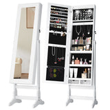 Homall Jewelry Aromire Full Length Mirror Adjustable Standing Jewelry Cabinet