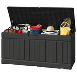 Homall 82 Gallon Outdoor Storage in Resin Deck Box Lockable Deck Box