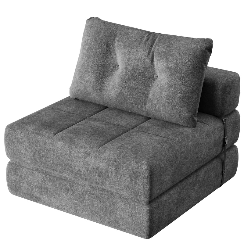 Homall Futon Sofa Bed Convertible Sleeper Chair Floor Couch with High Resilience Memory Foam Lazy Sofa for Living Room/Bedroom