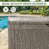 Homall 100 Gallon Outdoor Box Deck Plastic Resin Storage Box