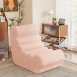 Homall Teddy Plush Lounge Sofa and Bean Bag chair, Adult Comfortable Pure Sponge Filled Lounge Chair, Suitable for Living Room and Bedroom