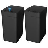 Homall 2 Pack 2.6 Gal Bathroom Trash Can with Lid, Slim Motion Sensor Waterproof Plastic Trash Bins, Touchless Smart Bin, Suitable for Multiple Settings