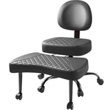 Homall Ergonomic Cross Legged Chair,360°Swivel Wheels, Height Adjustable Ergonomic Kneeling Desk Chairs for ADHD,Meditation ,Yoga and Home Office with Strong Lumbar Support