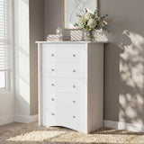 Homall 6 Drawer Dresser for Bedroom, 47'' Wide Wood Double Chest of Drawers with Metal Handles, Storage Cabinet Organizer for Living Room