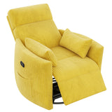 Homall 360° Swivel Nursery Recliner Power Swivel Rocker Recliner Chairwith 2 Pillows Comfy High Back Adult Glider Rocker for Living Room