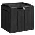 Homall 31 Gallon Outdoor Deck Box In Resin with Seat
