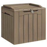Homall 31 Gallon Outdoor Deck Box In Resin with Seat