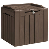 Homall 31 Gallon Outdoor Deck Box In Resin with Seat
