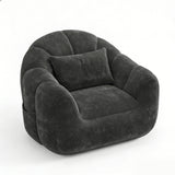 Homall Adult Plush Bean Bag Lounge Chair - Extra-Comfy Round Floor Lounge Chair, Ideal for Reading, Gaming & Relaxing in Home Spaces