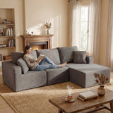 Homall Modular Corduroy Sofa, Sectional Couch with Convertible Modules, Modern Minimalist Sofa Set for Living Room, Freely Combinable Sofa Furniture