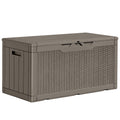 Homall 100 Gallon Outdoor Box Deck Plastic Resin Storage Box