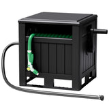 Homall Hose Reel, with Hose Guide, 180 ft Hose Capacity, Hose Hideaway Garden Hose Reel