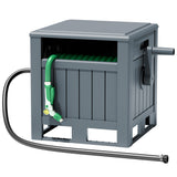 Homall Hose Reel, with Hose Guide, 180 ft Hose Capacity, Hose Hideaway Garden Hose Reel
