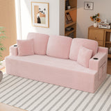 Homall Cloud Boneless Modern Couch Fluffy Group Sofas & Couches With two Cup Holder for Family