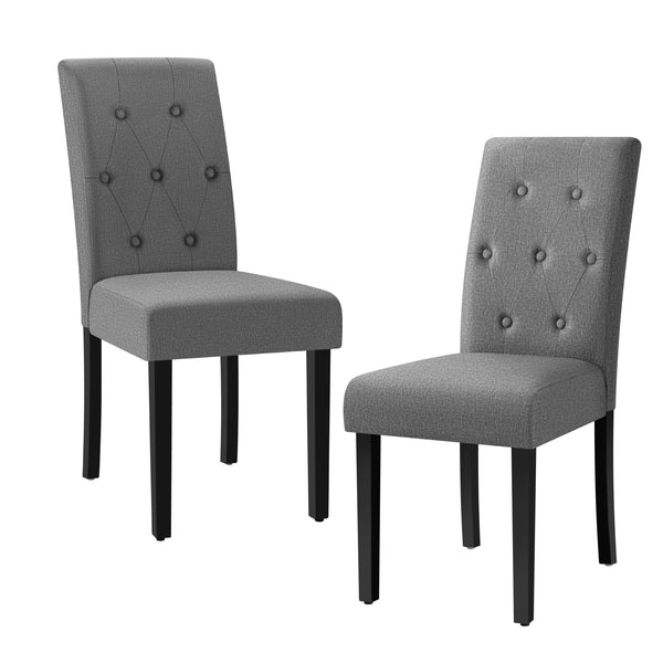 Homall Dining Chairs Set of 2,Modern Upholstered Fabric Dining Chairs,Kitchen,Dining Room Wooden Chairs