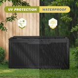 Homall 100-Gallon Outdoor Resin Deck Box for All-Weather Use Lockable Waterproof Storage Solution with Cushion Storage