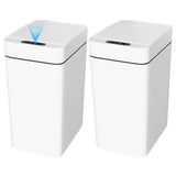 Homall 2 Pack 2.6 Gal Bathroom Trash Can with Lid, Slim Motion Sensor Waterproof Plastic Trash Bins, Touchless Smart Bin, Suitable for Multiple Settings