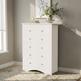 Homall 6 Drawer Double Dresser Equipped with an Anti-Toppling Device, Modern Wood Chest of Drawer for Living Room Bedroom