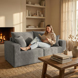 Homall Modular Corduroy Sofa, Sectional Couch with Convertible Modules, Modern Minimalist Sofa Set for Living Room, Freely Combinable Sofa Furniture