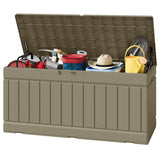 Homall 82 Gallon Outdoor Storage in Resin Deck Box Lockable Deck Box