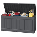 Homall 82 Gallon Outdoor Storage in Resin Deck Box Lockable Deck Box