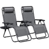 Lacoo Zero Gravity Chair Patio Outdoor Foldable Lawn Lounge Chair Reclining Chair with Adjustable Pillow Pack of 2