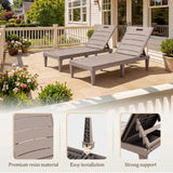 Homall Outdoor Chaise Lounge Chairs Set of 2, 5-Position Adjustable Waterproof Patio Outdoor Chaise Lounge