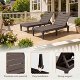 Homall Outdoor Chaise Lounge Chairs Set of 2, 5-Position Adjustable Waterproof Patio Outdoor Chaise Lounge