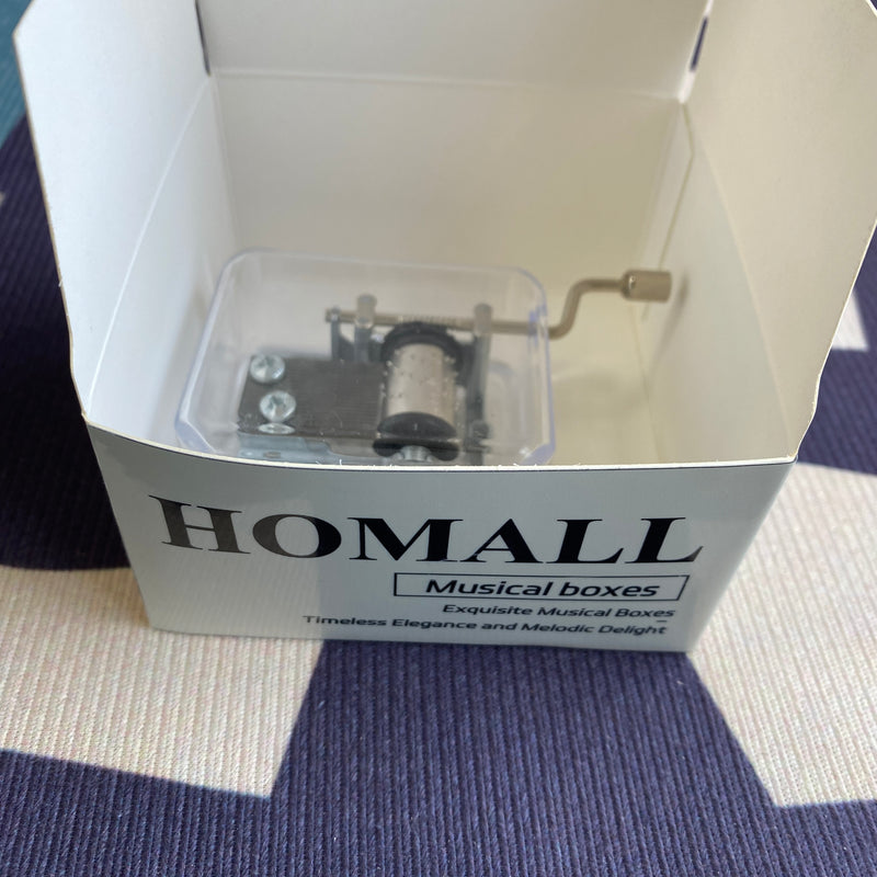 Homall Music Box, Golden Handcrank Music Movement, Much Note Musical Mechanism Movement for DIY