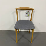 Patio Prestige Outdoor Solid Wooden Chair with Cushion,Gray