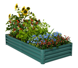 Homall 6x3x1 FT Galvanized Raised Garden Bed Planter Raised Beds Outdoor Garden Boxes Large Metal Planter Box Steel Kit for Vegetables Flowers Herb