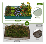 Homall 6x3x1 FT Galvanized Raised Garden Bed Planter Raised Beds Outdoor Garden Boxes Large Metal Planter Box Steel Kit for Vegetables Flowers Herb
