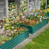 Homall 6x3x1 FT Galvanized Raised Garden Bed Planter Raised Beds Outdoor Garden Boxes Large Metal Planter Box Steel Kit for Vegetables Flowers Herb