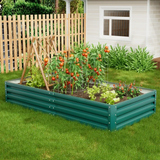 Homall 6x3x1 FT Galvanized Raised Garden Bed Planter Raised Beds Outdoor Garden Boxes Large Metal Planter Box Steel Kit for Vegetables Flowers Herb