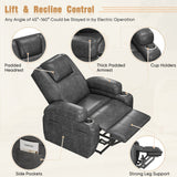 Homall Power Lift Recliner Chair Massage Designed Leathaire Fabric Single Sofa Specifically for Nursing
