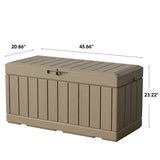 Homall 82 Gallon Outdoor Storage in Resin Deck Box