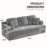 Homall Cloud Boneless Modern Couch Fluffy Group Sofas & Couches With two Cup Holder for Family