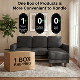 Homall Cloud Modular Sectional Sofa 3 Seat L-Shaped Cloud Oversized Sofa Couch for Living Room, Apartment and Small Space
