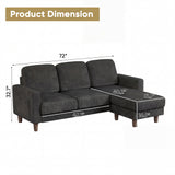 Homall Cloud Modular Sectional Sofa 3 Seat L-Shaped Cloud Oversized Sofa Couch for Living Room, Apartment and Small Space