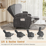 Homall Power Lift Recliner Chair Massage Designed Leathaire Fabric Single Sofa Specifically for Nursing