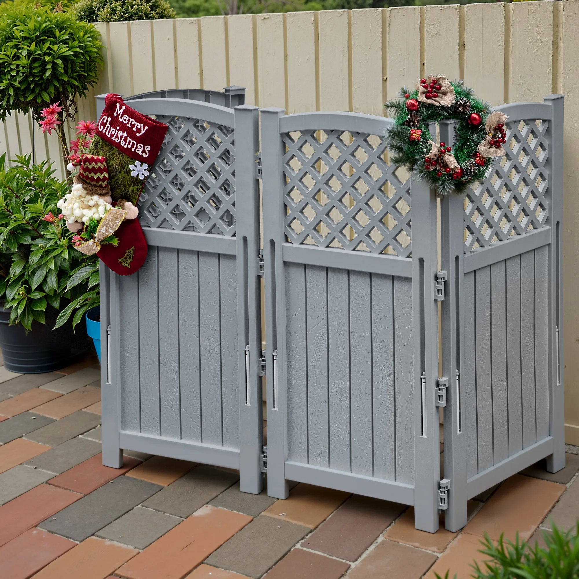 plastic plant fence cover Homall Outdoor Patio 4 Panel Screen Enclosure,Plastic Privacy Screens, – homalldirect