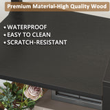 Homall Open Display Shelf with Storage Cabinet Triple Wide Tiers Industrial Bookcases and Bookshelves with Wood and Metal Frame