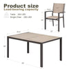Homall 7 Piece Outdoor Dining Set for 6, Patio Table and Chairs Set with Textilene, Stackable Breathable Mesh Chairs, All-Weather Patio Furniture for Backyard Deck Poolside